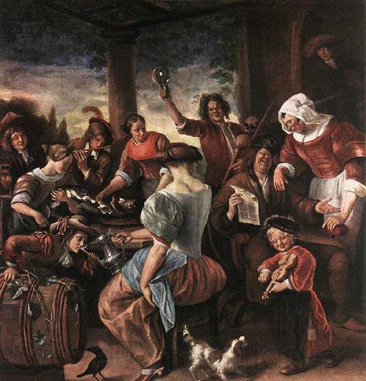 Jan Steen A Merry Party Spain oil painting art